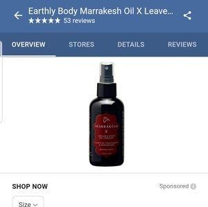 Marrakesh x leave in conditioner and detangler